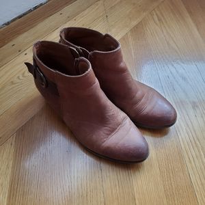 Clarks Brown Zip Up Boots
